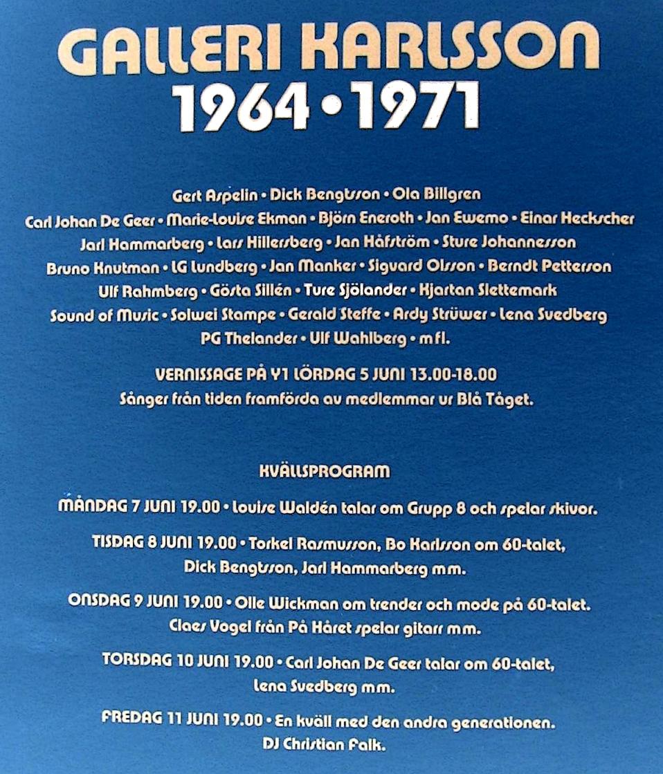Click Here and Watch Television, Video and the Book from Galleri Karlsson 1964 20 minutes